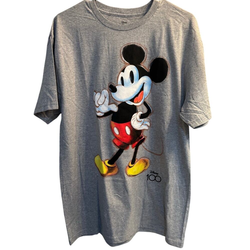 Disney Mickey Mouse 100th Anniversary Heather Gray Size Large
